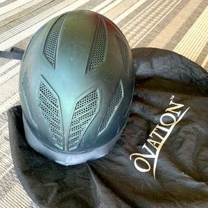 Ovation horse riding helmet youth XS green